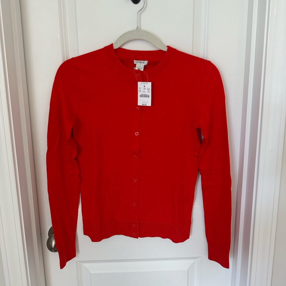 JCrew Classic Cotton Cardigan, SIZE XXS